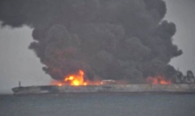 Burning tanker off Chinese coast ‘in danger of exploding’