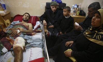 Gaza’s hospitals taxed by wounded from Israeli fire