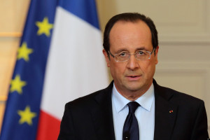 France's President Francois Hollande delivers a speech on the situation in Mali at the Elysee Palace in Paris, Friday, Jan. 11, 2013. French forces began backing Malian soldiers Friday in their fight against radical Islamists, drawing the former colonial power into a military operation to oust the al-Qaida-linked militants nine months after they seized control of northern Mali. French President Francois Hollande said that the operation would last "as long as necessary" and said it was aimed notably at protecting the 6,000 French citizens in Mali. Kidnappers currently hold seven French hostages in the country. (AP Photo/Philippe Wojazer, Pool)