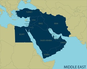 Middle East Map 2203 - larg