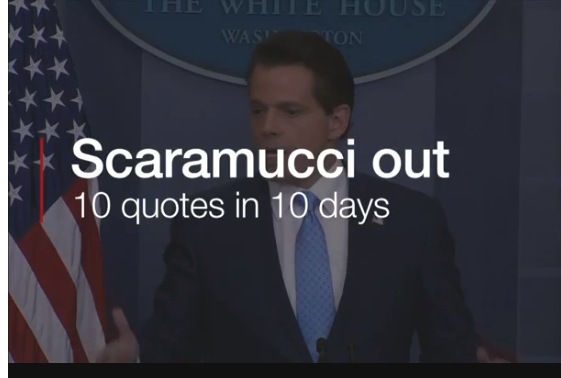 Anthony Scaramucci sacked as Trump media chief