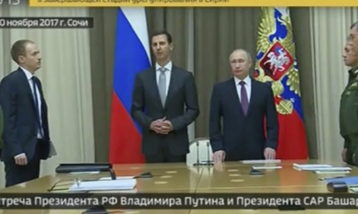 Russian state TV: Assad travels to Russia, meets with Putin