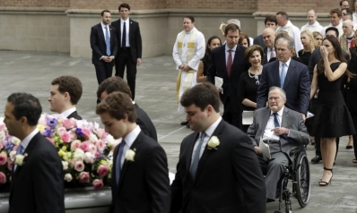 Laughter, tears as former first lady Barbara Bush remembered