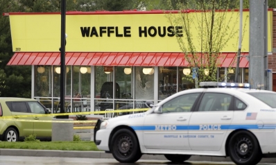 Waffle House suspect still being sought; residents on alert