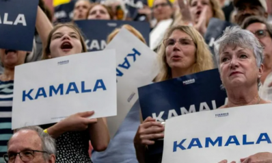 Kamala Harris slams Trump at first rally as he hits back