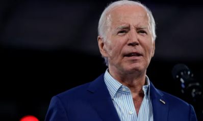 Biden says he ‘screwed up’ but vows to continue as polls show six-point lead for Trump