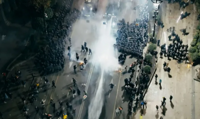 WW1 toxic compound sprayed on Georgian protesters, BBC evidence suggests WW1 toxic compound sprayed on Georgian protesters, BBC evidence suggests