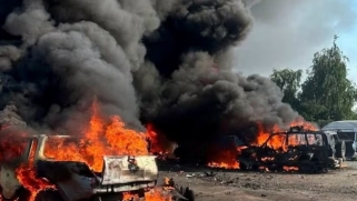 Russian missile attack in Kharkiv kills at least 10, as Ukraine keeps up drone attacks in Moscow