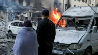 Russian strikes on Ukraine’s Kyiv kill at least two people