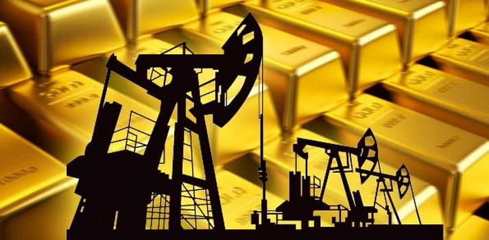 اسعار الذهب وعلاقتة مع النفط والدولار