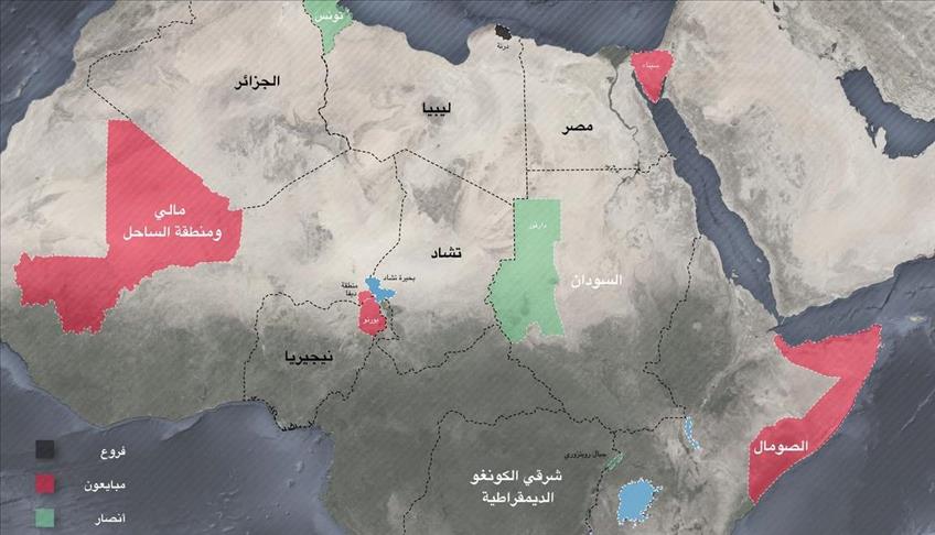 «الدولة الإسلامية» في إفريقيا .. الفروع والمبايعون والأنصار