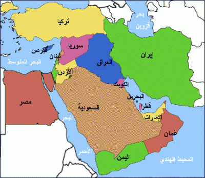 الخرائط الأجنبية لإعادة رسم حدود المنطقة