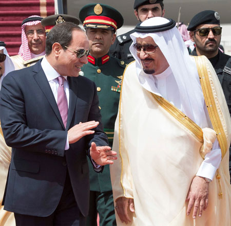 ‘قمة تنسيق المصالح’ بين الملك سلمان والسيسي في الرياض