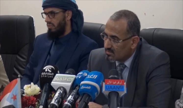 الزبيدي: سنتولى إدارة جنوب اليمن إذا فشلت الحكومة