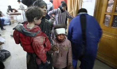 ﻿أهالي الغوطة «ينتظرون الموت» في الملاجئ : 250 قتيلاً مدنياً بمجازر النظام السوري وروسيا خلال 3 أيام
