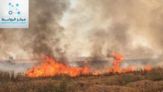مزارع  العراق تحترق خسائر فادحة يتحملها المواطنون
