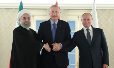 بوتين وأردوغان وروحاني يأملون في أن تسفر محادثاتهم في أنقرة عن حل نهائي للأزمة السورية