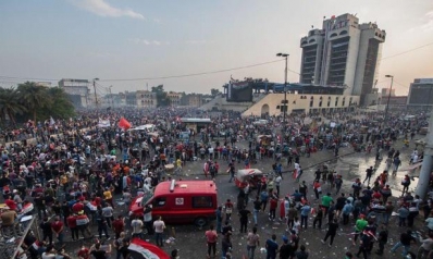 “جبل أحد بغداد”… مبنى يتنافس المتظاهرون وقوات الأمن للسيطرة عليه