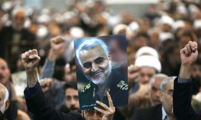 إيران تحوّل موقع اغتيال سليماني إلى #حائط_مبكى في العراق