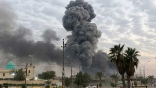 سقوط صاروخ في محيط السفارة الأمريكية في بغداد