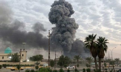 سقوط صاروخ في محيط السفارة الأمريكية في بغداد