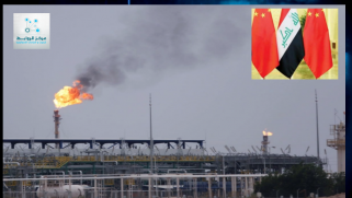 حوالي نصف صادرات النفط العراقية تصدر الى الصين، ولا يزال الاقتصاد العراقي الإنتاجي مشلول