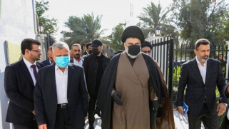 الصدر يحرج العامري: القبول بدعوتكم للحوار مشروط بالتخلي عن الإطار